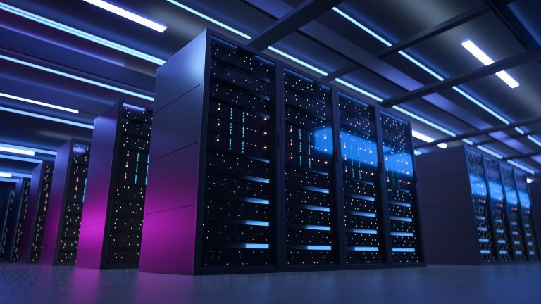 Data centre protected by a UPS system